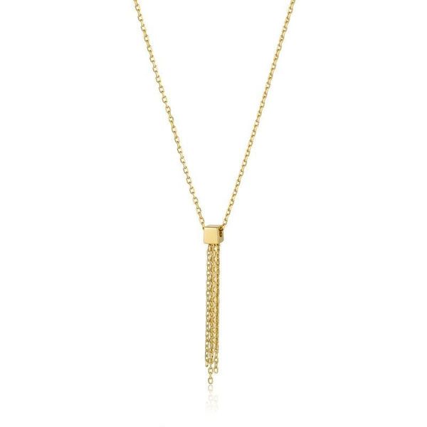 Ania Haie Fringe Tassle Drop Necklace - Gold