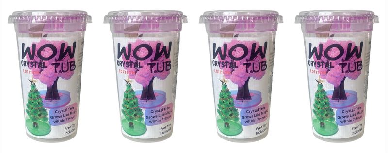 Crystal Growing / Moulding Tree &amp; Toy 4 Pack - WowTub Crystal Edition