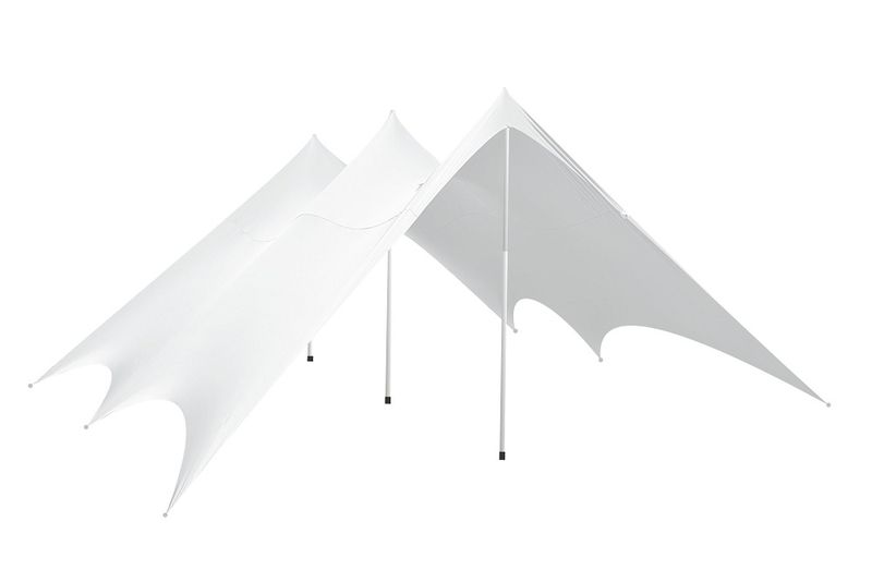 Eazio NON Waterproof Stretch Tent Gazebo 5m x 5m - White