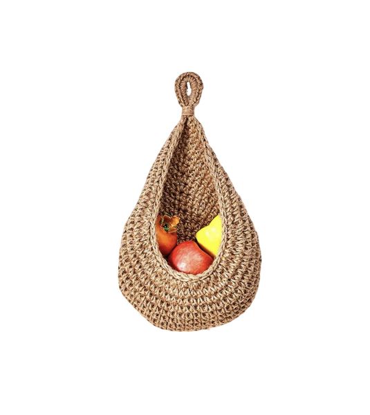 1 Piece Wall-Hanging Vegetable &amp; Fruit Storage Basket - 28x21cm