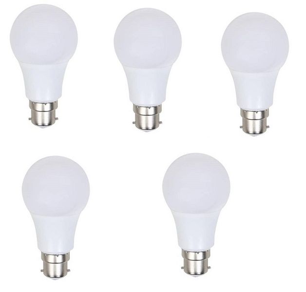 LED B22 9 Watt Cool White A60 BULB (Pack Of 5)