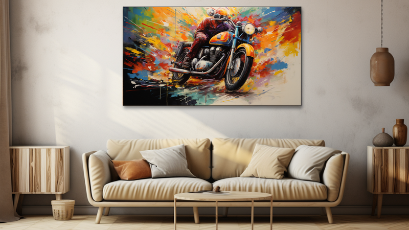 Canvas Wall Art - Vintage Velocity Bike - HD0163