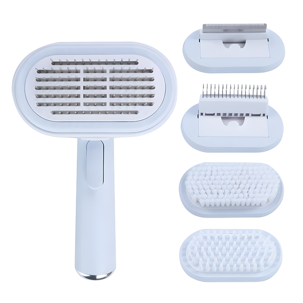 5 In 1 Pet Grooming Brush Kit Dog Cat Puppy Cleaning Deshedding Comb