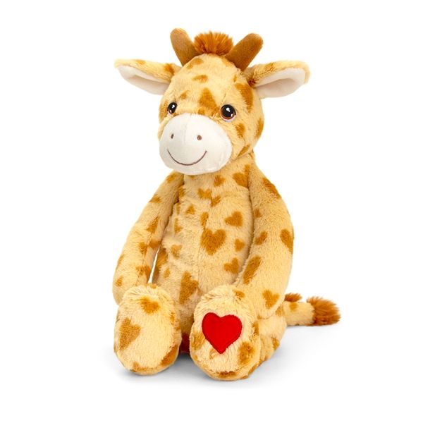 Keeleco Wild Giraffe with Heart 20cm - Eco-Friendly Valentine's Gift