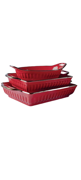Fluted Bakeware 3 Piece Set