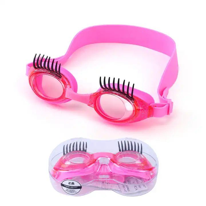 Antifog Big Eyes Swimming Glasses LeakProof Eyelash Swim Goggles For