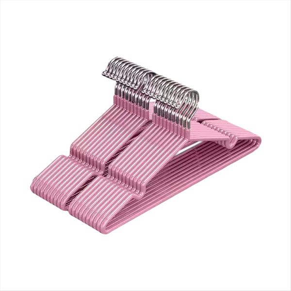 Clothes Hangers With Non-Slip Design Pink
