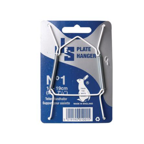 SD Homeware - White Plate Hanger (13-19cm)- Pack Of 2