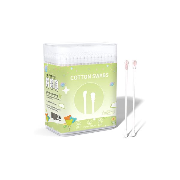 200 Piece Baby Cotton Buds Soft &amp; Gentle Ear Cotton Buds for Delicate Skin
