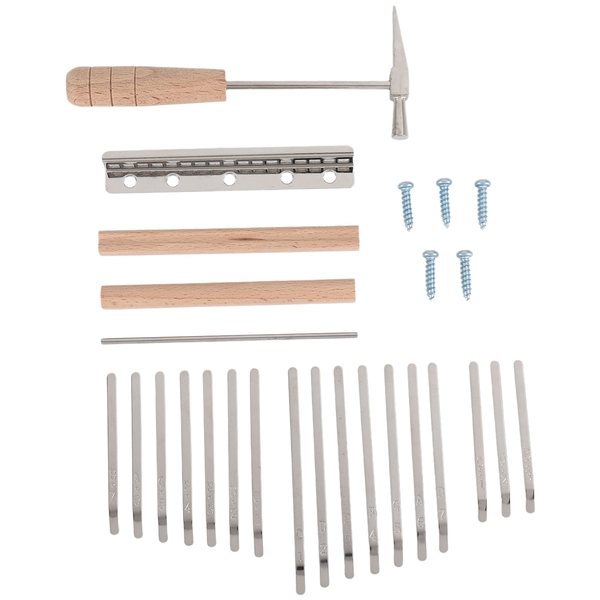 17 Keys Kalimba DIY Kit Thum Piano Replacement Parts With Keys Bridge