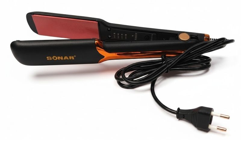 Sonar Hair Straightener -Rapid Heating Tech Adjustable Temp Anti-Stick 65W