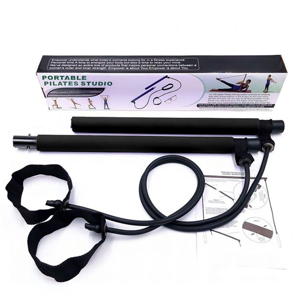 Multifunctional Pilates Bar with Resistance Band Portable Pilates Bar Stick