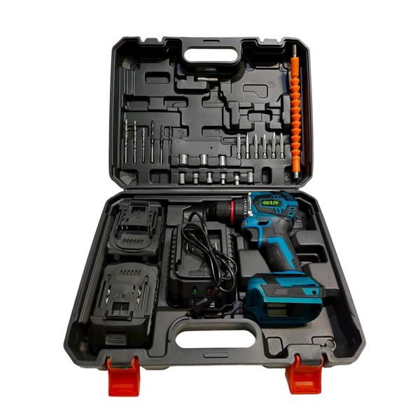 OULIV 80N.m Brushless Lithium Impact Drill-Includes 2 Battery &amp; Charger