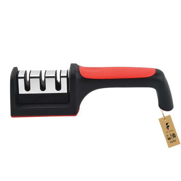 3 Stage Handheld Knife Sharpener, For Ceramic &amp; Steel Blades, Non-Slip Base