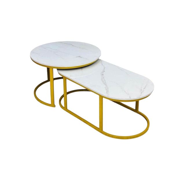 2-Piece Modern Nesting Coffee Table Set