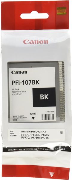 Canon PFI-107Bk Inkjet Cartridge