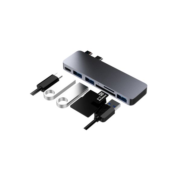 USB C 6-1 Hub For Macbook Air/Pro