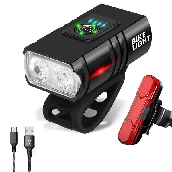 Bicycle Outdoor Riding Light USB Charging Front And Rear Light Set