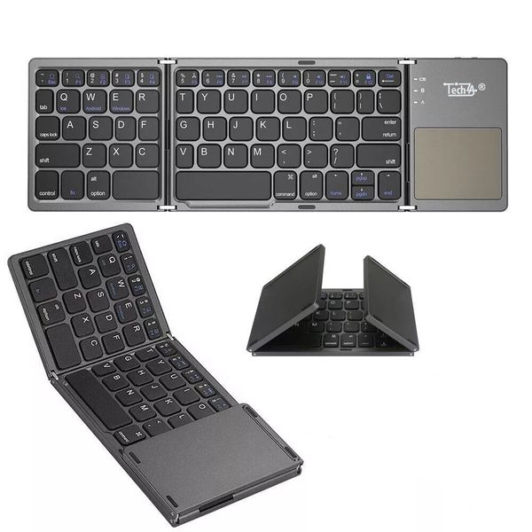 TechZA Wireless Mini Keyboard with Touchpad for Tablet Phone PC - Black