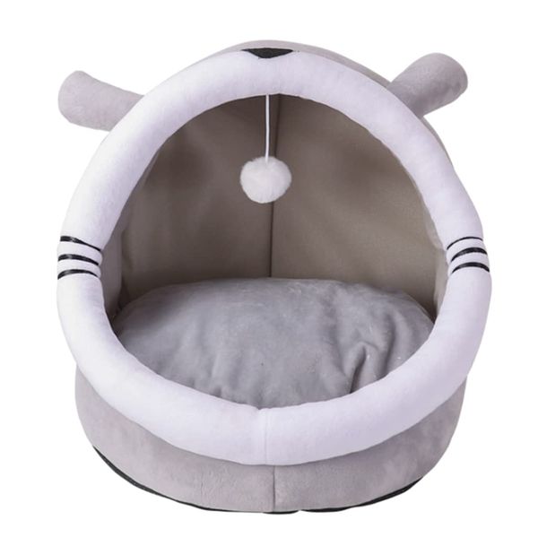 Large Bed With Hanging Toy For Cat &amp; Small Dog -45×43×38CM