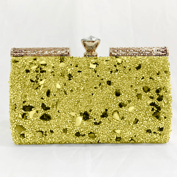 Chic Rhinestone Box Clutch Bling Evening Wedding Handbags Bridal Purse