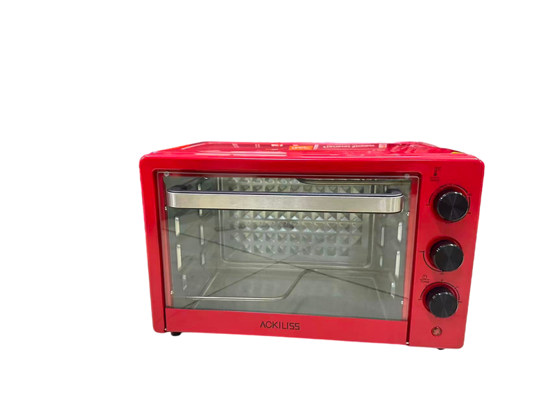 1200W electric oven 18L with temperature control and visible glass door