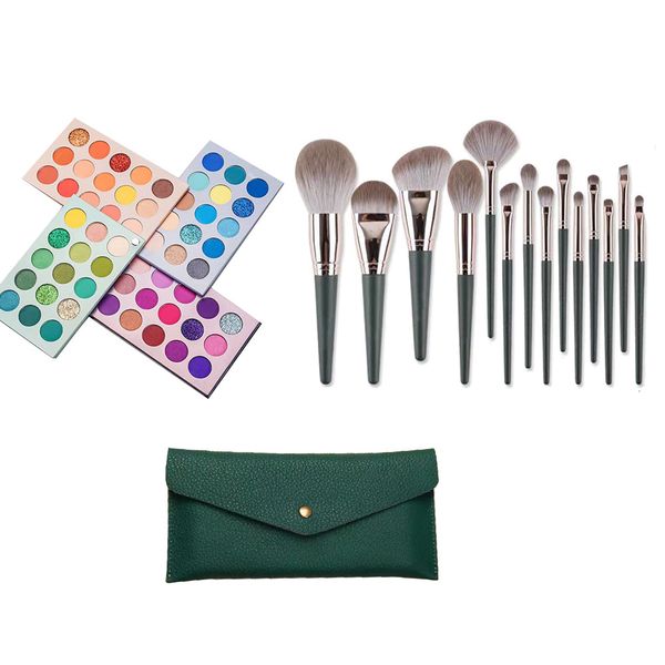 60 Colour Eye Shadow, 14-Piece Makeup/Eye Shadow Brush