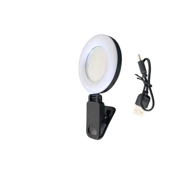 LED Fill Light -Mirror Clip Selfie Ring Light - Three Colours - Adjustable