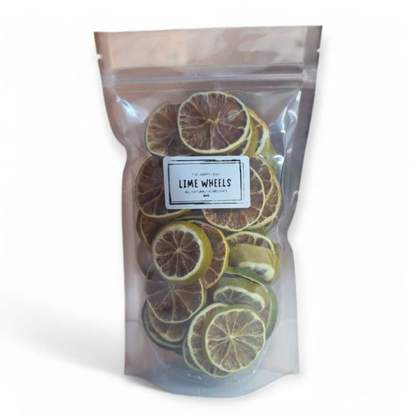The Happy Leaf All-Natural Dried Lime Wheels - 80g