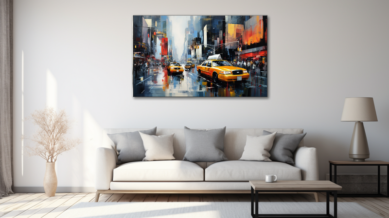 Canvas Wall Art - Taxi Tango Abstract - MT0502