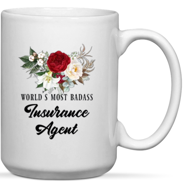 World's Most Badass Insurance Agent Gift Mug