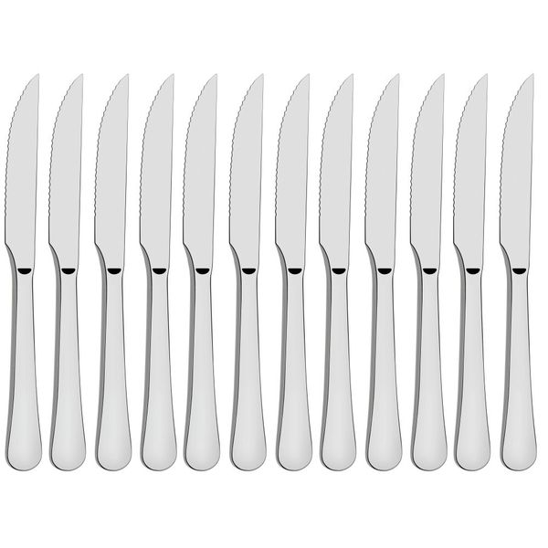 Tramontina 12 Piece Steak Knife Zurique Range Stainless Steel