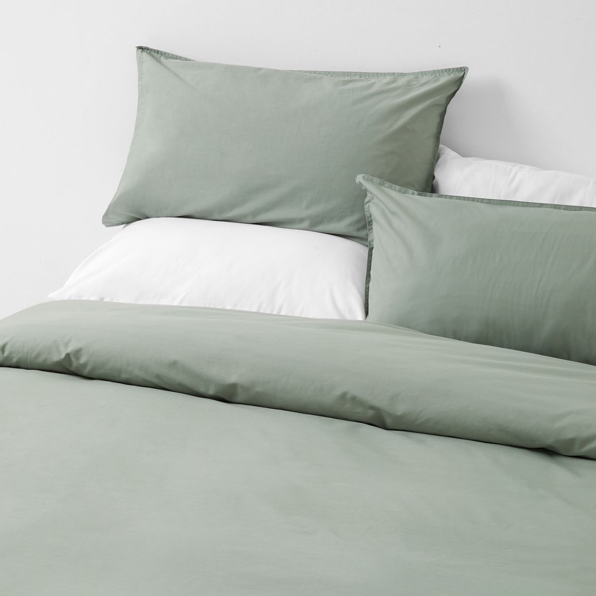 George & Mason - 200TC Polycotton Percale Duvet Cover Set - Sage | Shop ...