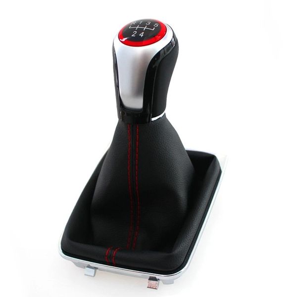 VW Golf 7 MK7 GTI GTD - 5 Speed Gear knob complete with leather boot