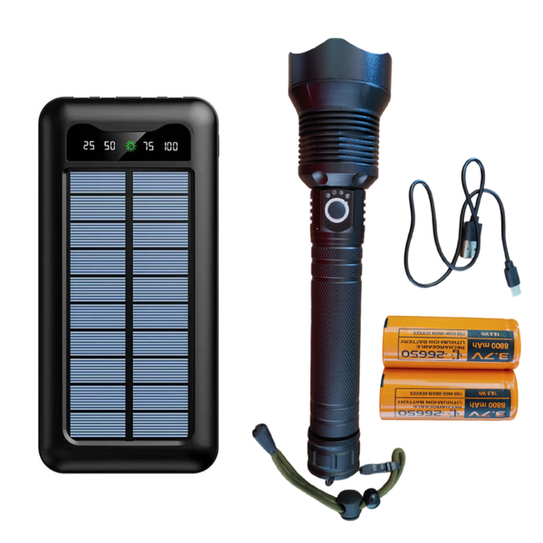 Flashlight Powerful LED USB Charging Torch With Power Bank Fast Charging