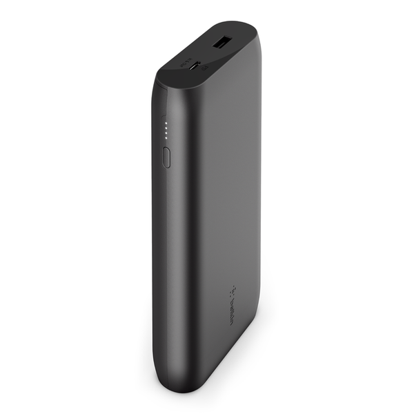 BELKIN Boostcharge 20 000Mah Power Bank with USB-C 30W, Dual USB-A, 15cm USB-A to C Cable - Black
