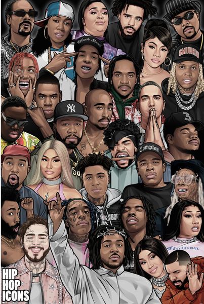 Hip Hop Icons Poster