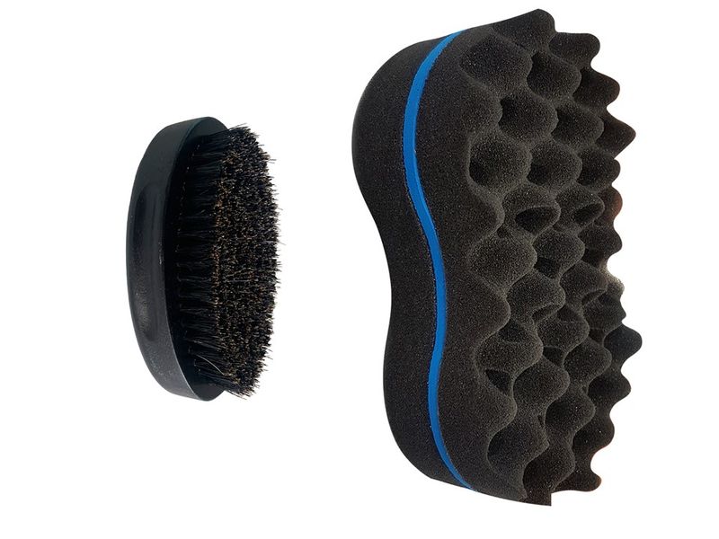 Wave Brush - Oval shape with wooden handle (large)