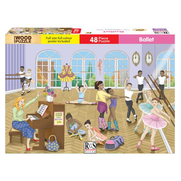 RGS Group 48 Piece Ballet Wooden Jigsaw Puzzle
