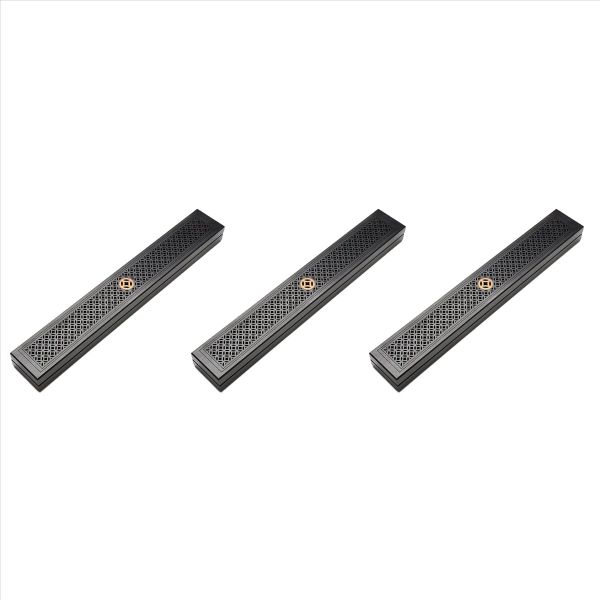 1Pcs Black Wooden Incense Holder Incense Coffin Burner