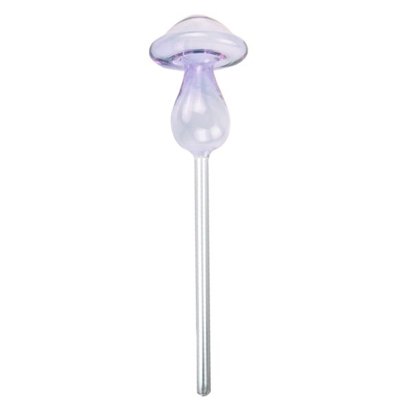Purple Glass Mushroom Waterer