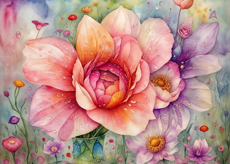Canvas Wall Art Decor - Flowers Patch Artwork
