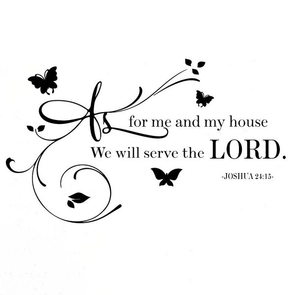 Sticker Art: Wall Sticker - Bible: Joshua 24:15 V2
