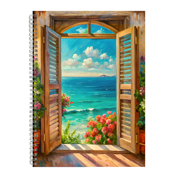 Ocean Villa Gift Idea Writing Book Notepad Notebook A4 504