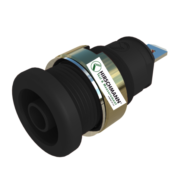 SEB2610-F4.8 4mm Safety Panel Mount Banana Socket