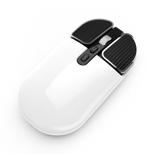White Dual Mode Rechargeable Wireless Mouse (M203-W)