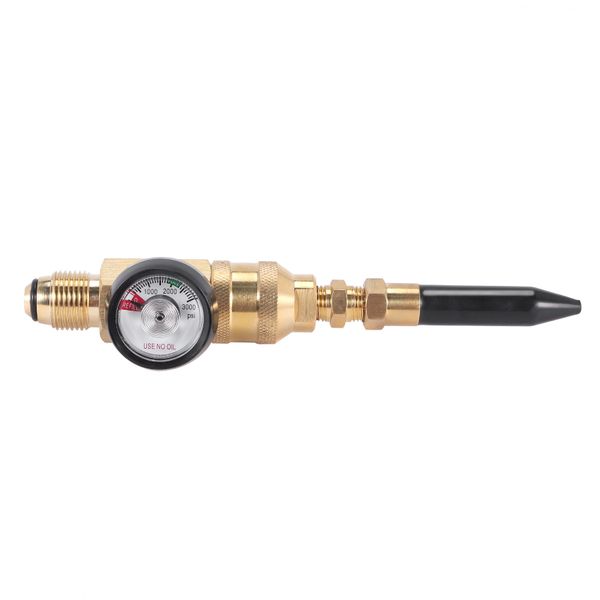Helium Tank Latex Balloon Regulator with Gauge Compatible with None