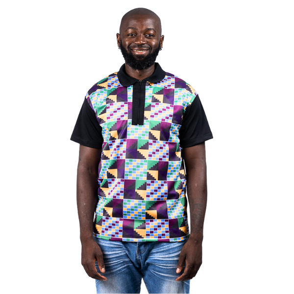 Adom Kente African Golf Shirt