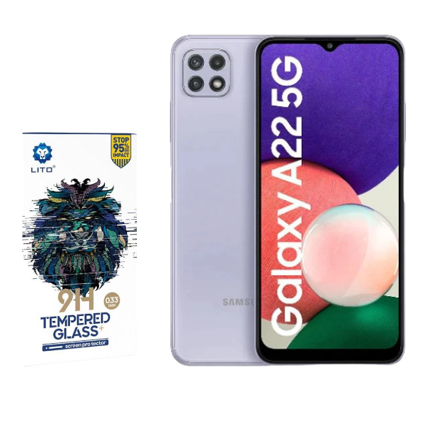 LITO Tempered Glass Screen Protector For Samsung A22