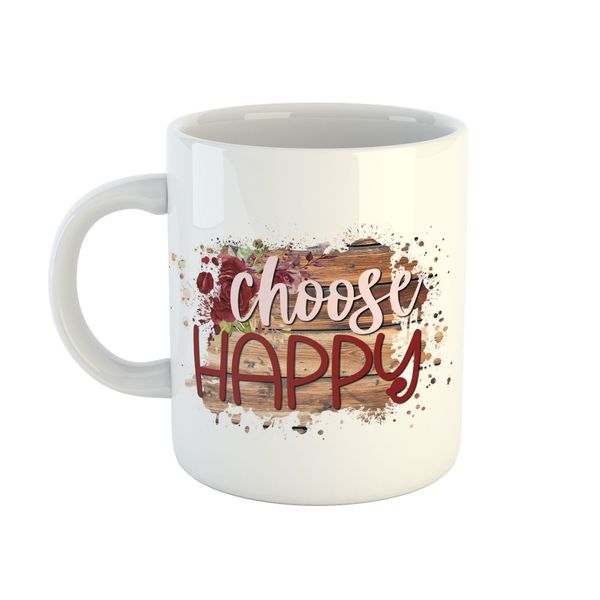 Mug Floral - Choose Happy